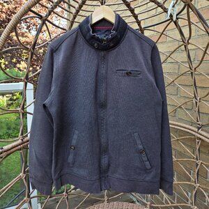 Ted Baker London Dark Gray Beautiful Cotton Vest Zip up and down